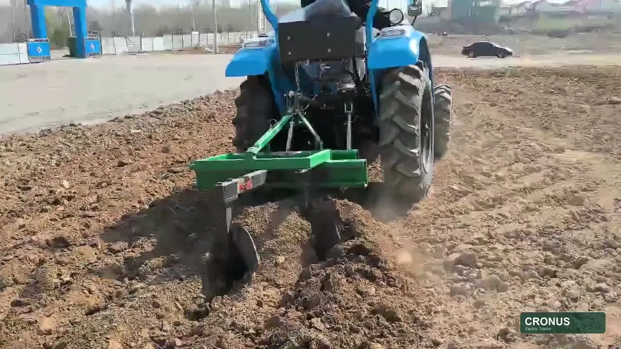 Cronus electric tractor product demonstration poster